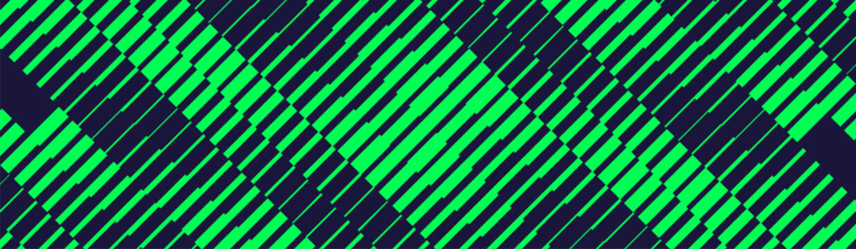 Dark forest green linear distortion wave pattern strip for tactical military digital banner