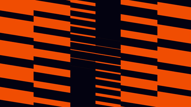Aggressive orange and black geometric speed block pattern horizontal banner