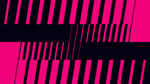 Hot pink and black digital speed line glitch pattern horizontal strip for esports jersey