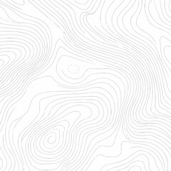 Abstract grey topographic map contour lines representing geographic terrain elevation pattern © ardi
