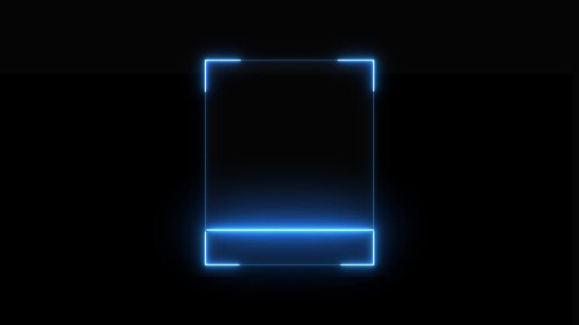 Scanning the QR code icon animation, QR code being a scanning concept, lock secure security icon on black background, Green square code scanning animation video.