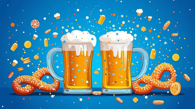Two beers celebration treats
