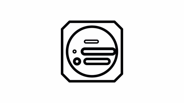 Radio Button Selection minimalist stroke animation