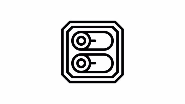 Switch Toggle minimalist stroke animation