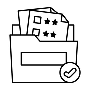 Folder with Checked Document Icons