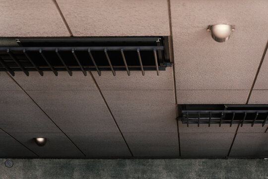 gray cement of building wall form upper point of view architecture background
