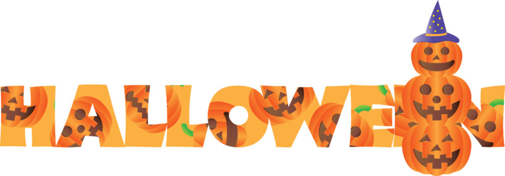 ハロウィンのタイポグラフィ
