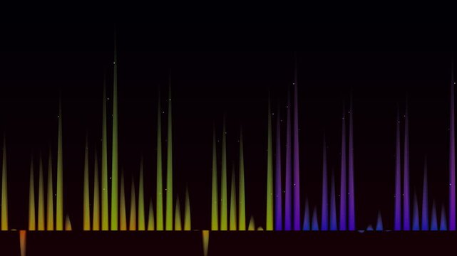 Audio Spectrum Frequency Flame Fire Wave Burning Beat Visualizer 4K