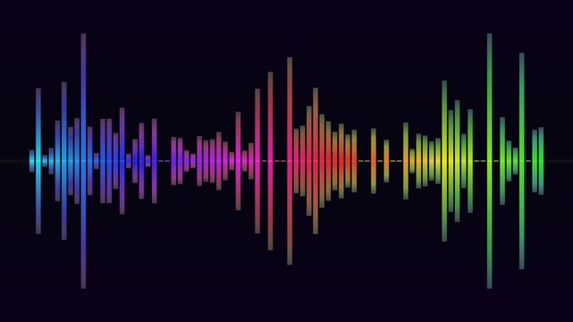 Audio Spectrum Mirror Peaks Reflected Mountain Wave Visualizer 4K