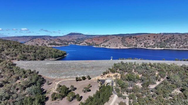 Spectacular aerial footage of Lake Windamere NSW Australia