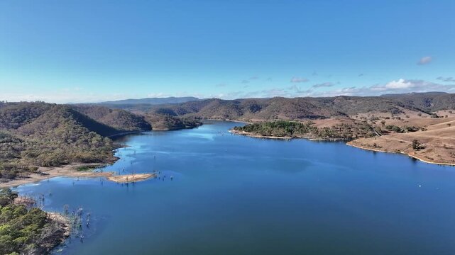 Spectacular aerial footage of Lake Windamere NSW Australia