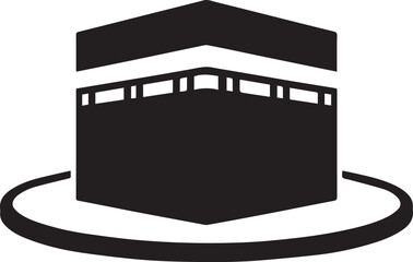 Black train engine front view on track Vector, illustration © Rahim