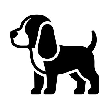 beagle puppy glyph icon