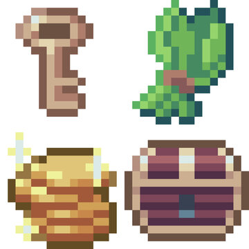 ゲームのアイテムのドット絵