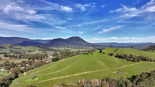 Spectacular aerial footage of Taggerty Victoria Australia