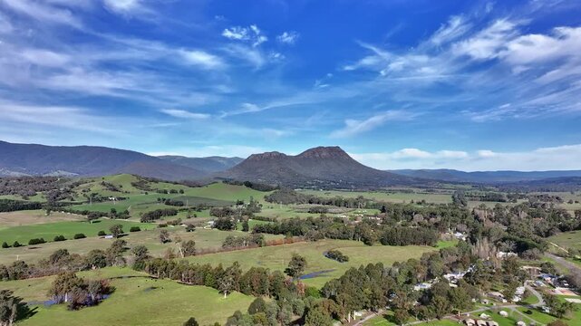 Spectacular aerial footage of Taggerty Victoria Australia