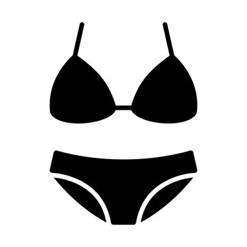 bikini glyph icon