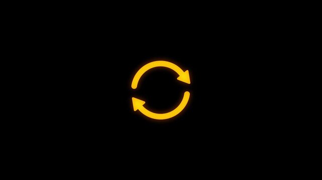 Loading circle animation, processing circle, rotate icon
