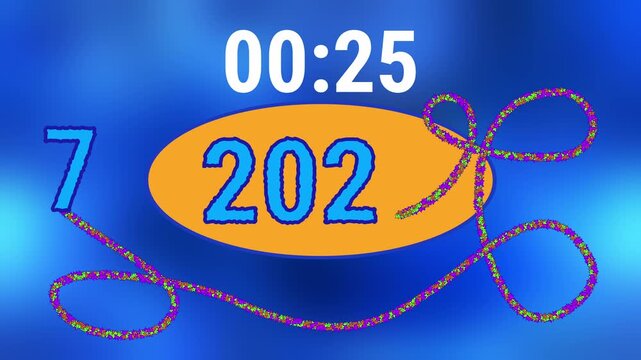 New Year 2027 Holiday Countdown 30 seconds with timer 30 to 0