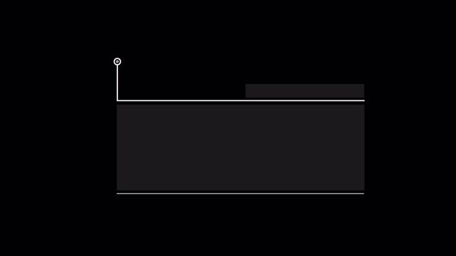 animated network callout Hud element lower third animation 4k in transparent background