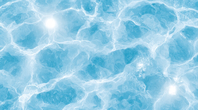 Refreshing Aqua Blue Water Surface Ripple Texture for Summer Design