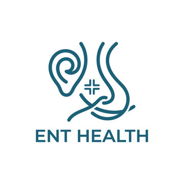 ENT Health Ear Nose Throat Medical Clinic Logo Icon