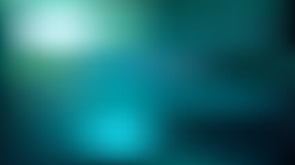 Fototapeta premium Abstract blurred background, with gradient shades, of teal and, cyan blue