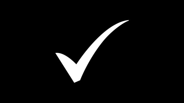 Check mark animation file type for apps, website, web, UI, logo, designs Motion graphic 4k animation video.