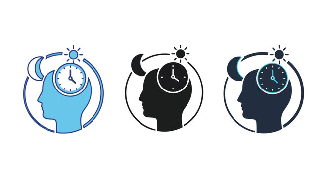 Day and night cycle clock head icon: SVG and PNG icons - Vector Icons and Stickers - PNG, SVG, EPS - Glyph and solid icon set