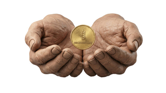 Golden Coin in Aged Hands: An old pair of hands cradles a gleaming golden coin, symbolizing wealth, investment, and the preservation of value.