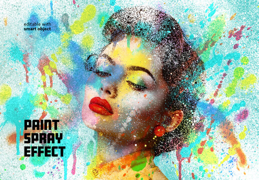 Spray Paint Photo Effect