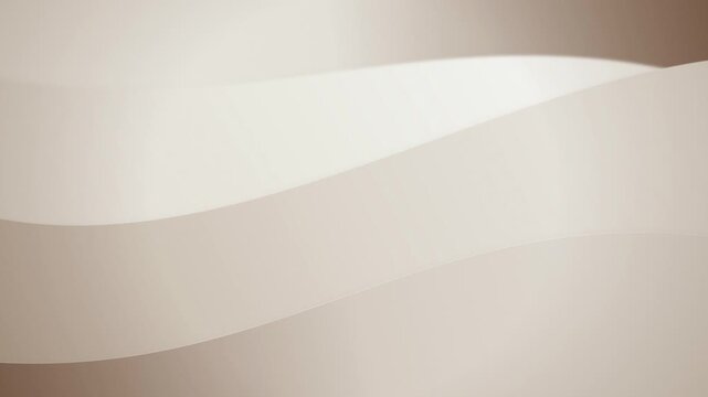 Minimalist layered wave shapes shift light in a seamless loop