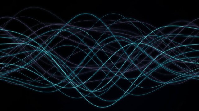 Overlapping sine waves ripple in a seamless loop