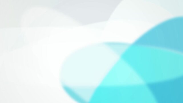 Pale turquoise and gray curved shapes shift in a seamless loop