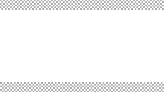 Checkerboard Pattern Border Frame Motion Background on White Looped Video