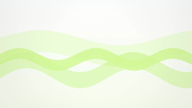 Translucent ribbon curves drift horizontally in a seamless loop