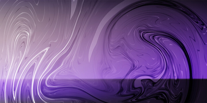 Sophisticated digital art featuring vertical stripes of purple blue and pink light across black background with soft gradients and grainy texture.