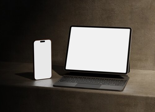 Responsive Web Design and website Mockup, Devices Mock up, Smartphone desktop tablet laptop template Mockup