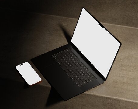 Responsive Web Design and website Mockup, Devices Mock up, Smartphone desktop tablet laptop template Mockup