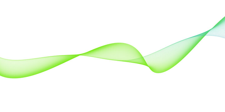 Abstract soft green wave background, modern business and eco technology concept, smooth flowing line design