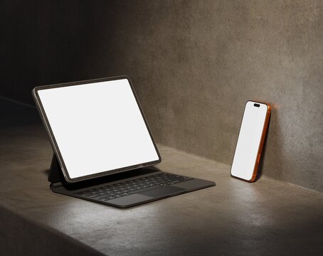 Responsive Web Design and website Mockup, Devices Mock up, Smartphone desktop tablet laptop template Mockup