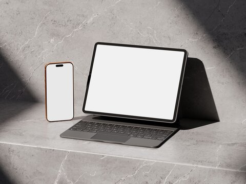 Responsive Web Design and website Mockup, Devices Mock up, Smartphone desktop tablet laptop template Mockup