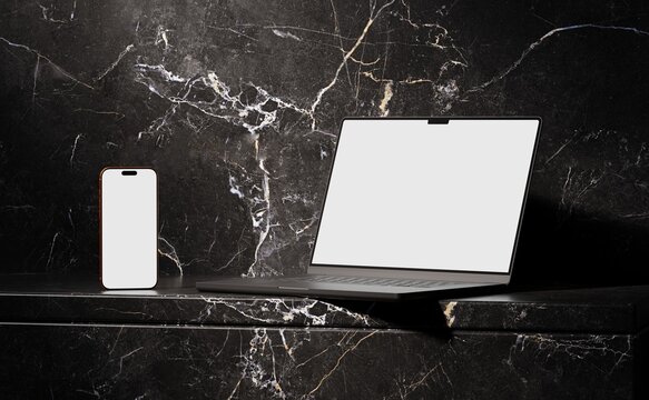 Responsive Web Design and website Mockup, Devices Mock up, Smartphone desktop tablet laptop template Mockup