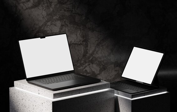 Responsive Web Design and website Mockup, Devices Mock up, Smartphone desktop tablet laptop template Mockup