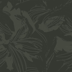 Obraz premium Abstract Floral seamless pattern design for fashion and home textiles, graphics and backgrounds