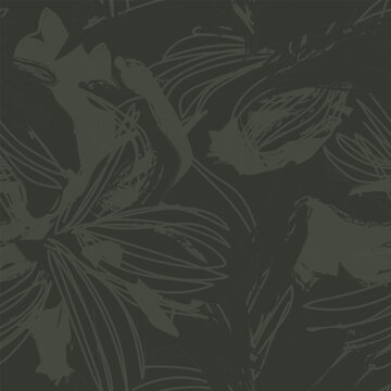 Abstract Floral seamless pattern design for fashion and home textiles, graphics and backgrounds