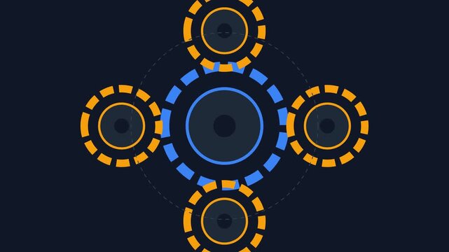abstract background with gears