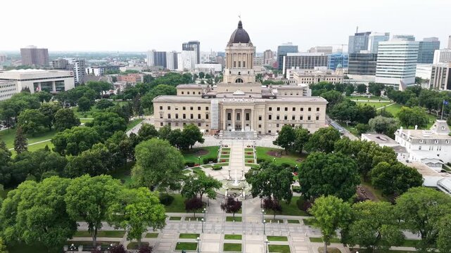 Aerial View of the Manitoba Legislative Building