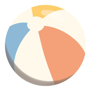 Colorfull beach ball illustration 
