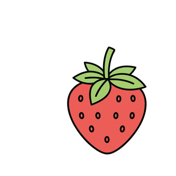 Simple Strawberry Illustration